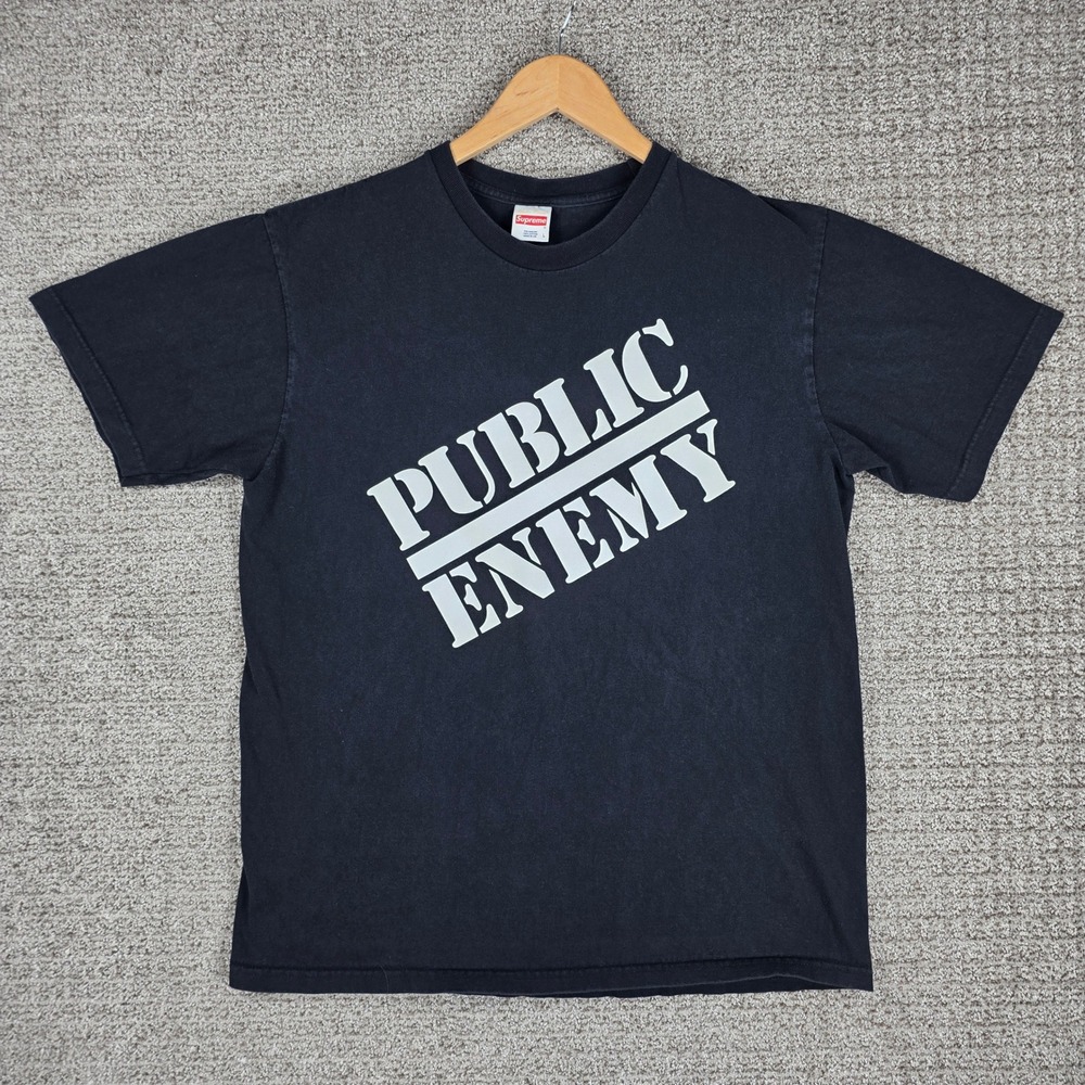 Supreme Undercover Public Enemy Blow Your Mind T-Shirt Black Mens Large L